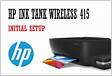 HP Ink Tank Wireless 415 Setup HP Suppor